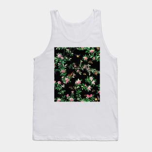 Chinoiserie Black Tank Top